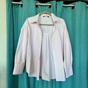 Zara oversized button shirt